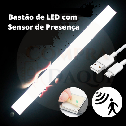 Bastão de LED com Sensor de Presença